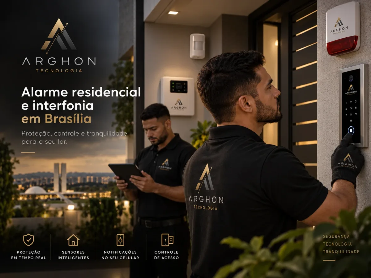 Alarme residencial e interfonia em Brasília — Arghon Tecnologia