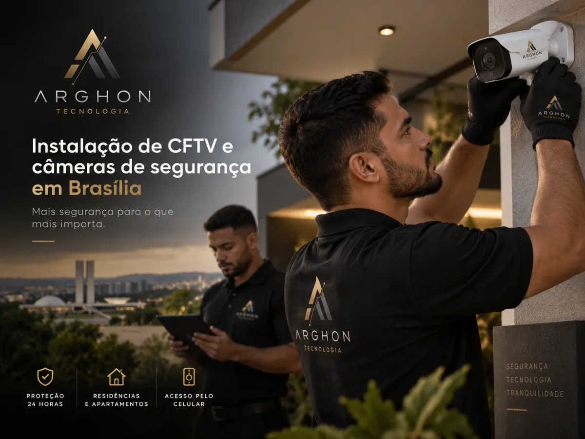 Instalação de CFTV e câmeras de segurança em Brasília — Arghon Tecnologia