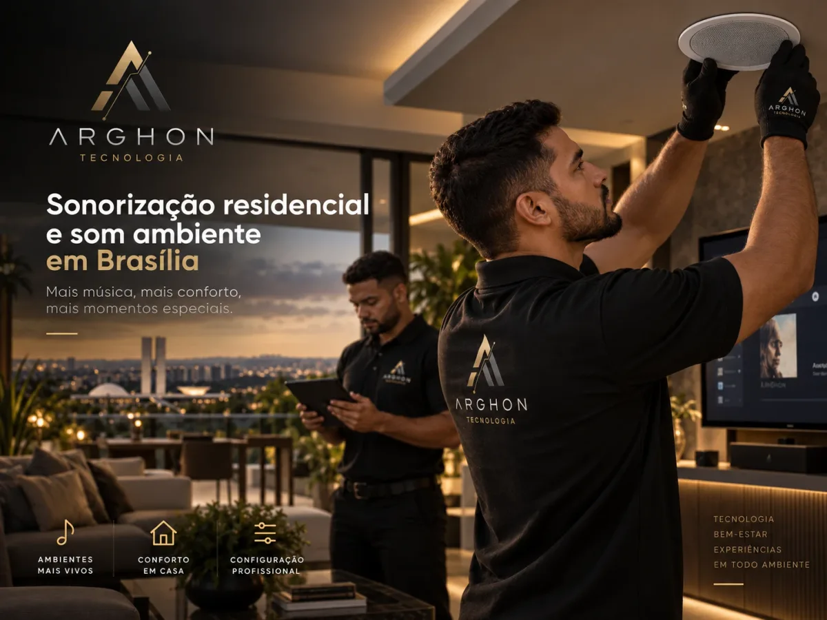 Sonorização residencial e som ambiente em Brasília — Arghon Tecnologia