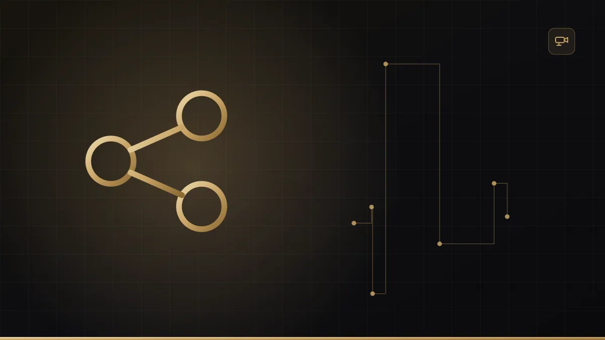 Comparação visual entre câmera IP e câmera analógica em estilo tecnológico dourado