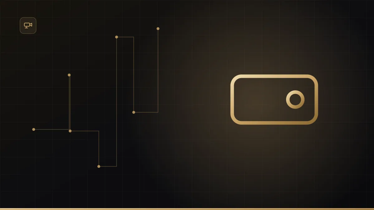Gráfico de capacidade de armazenamento de HD para CFTV em dourado sobre fundo escuro